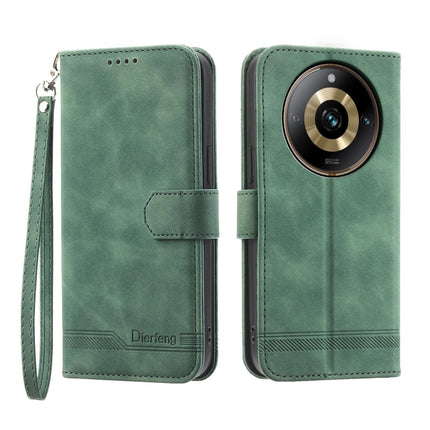 Dierfeng Dream Line TPU Hybrid PU Leather Phone Case, For Realme 11 5G, For Realme 11 Pro 5G / 11 Pro+ 5G