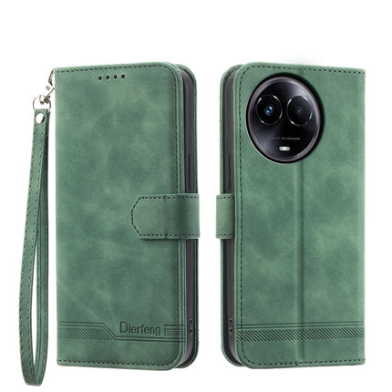 Dierfeng Dream Line TPU Hybrid PU Leather Phone Case, For Realme 11 5G, For Realme 11 Pro 5G / 11 Pro+ 5G
