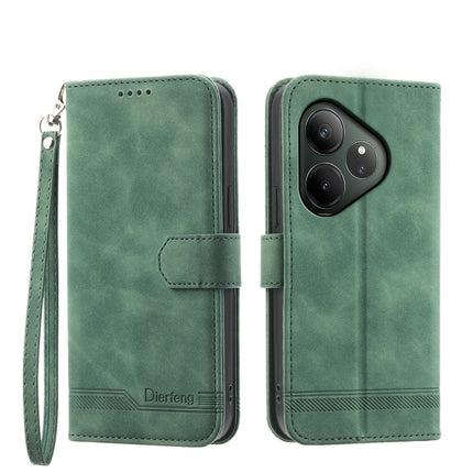 Dierfeng Dream Line TPU Hybrid PU Leather Phone Case, For Realme 14 Pro, For Realme C75 / Realme 14x, For Realme 13+, For Realme GT 6 Global