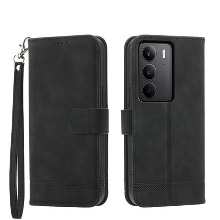 Dierfeng Dream Line TPU Hybrid PU Leather Phone Case, For Realme 14 Pro, For Realme C75 / Realme 14x, For Realme 13+, For Realme GT 6 Global