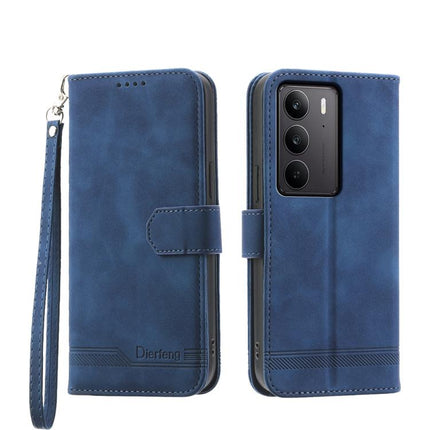 Dierfeng Dream Line TPU Hybrid PU Leather Phone Case, For Realme 14 Pro, For Realme C75 / Realme 14x, For Realme 13+, For Realme GT 6 Global