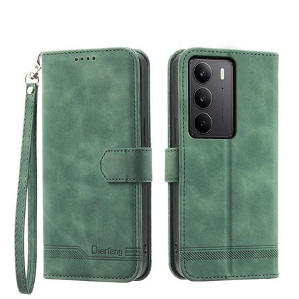 Dierfeng Dream Line TPU Hybrid PU Leather Phone Case, For Realme 14 Pro, For Realme C75 / Realme 14x, For Realme 13+, For Realme GT 6 Global