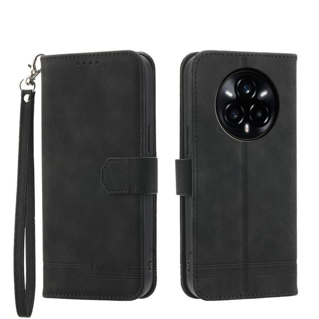 Dierfeng Dream Line TPU Hybrid PU Leather Phone Case, For Realme 14 Pro, For Realme C75 / Realme 14x, For Realme 13+, For Realme GT 6 Global