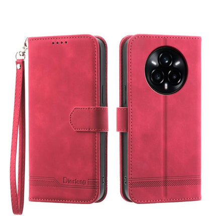 Dierfeng Dream Line TPU Hybrid PU Leather Phone Case, For Realme 14 Pro, For Realme C75 / Realme 14x, For Realme 13+, For Realme GT 6 Global