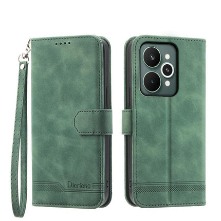 Dierfeng Dream Line TPU Hybrid PU Leather Phone Case, For Realme 15T 5G, For Realme 15 5G / Realme 15 Pro 5G, For Realme 14 / Realme P3 5G, For Realme 14 Pro+