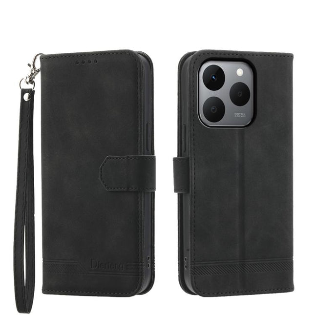 Dierfeng Dream Line TPU Hybrid PU Leather Phone Case, For Realme 15T 5G, For Realme 15 5G / Realme 15 Pro 5G, For Realme 14 / Realme P3 5G, For Realme 14 Pro+