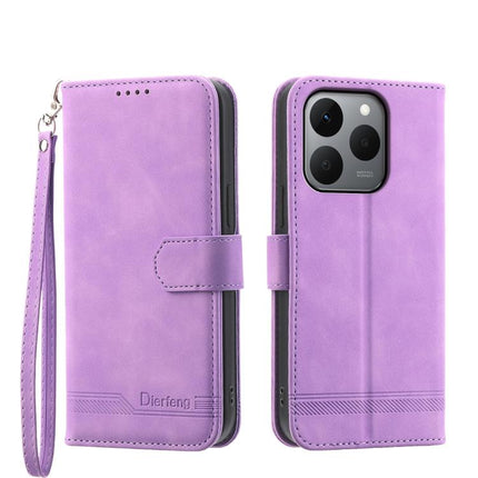Dierfeng Dream Line TPU Hybrid PU Leather Phone Case, For Realme 15T 5G, For Realme 15 5G / Realme 15 Pro 5G, For Realme 14 / Realme P3 5G, For Realme 14 Pro+