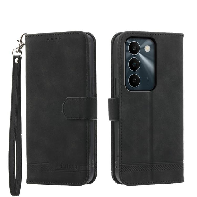 Dierfeng Dream Line TPU Hybrid PU Leather Phone Case, For Realme C100 4G, For Realme 16 5G, For Realme C85 5G / Realme 15x 5G, For Realme C85 Pro 4G