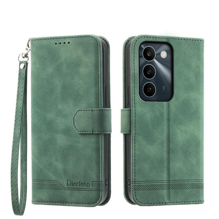 Dierfeng Dream Line TPU Hybrid PU Leather Phone Case, For Realme C100 4G, For Realme 16 5G, For Realme C85 5G / Realme 15x 5G, For Realme C85 Pro 4G
