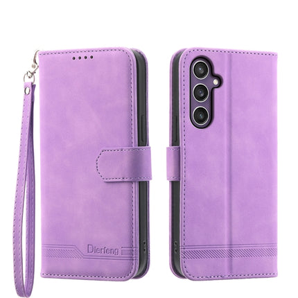 Dierfeng Dream Line TPU + PU Leather Phone Case, For Samsung Galaxy A35, For Samsung Galaxy S24 Ultra 5G, For Samsung Galaxy S24+ 5G, For Samsung Galaxy S24 5G