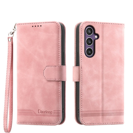 Dierfeng Dream Line TPU + PU Leather Phone Case, For Samsung Galaxy A35, For Samsung Galaxy S24 Ultra 5G, For Samsung Galaxy S24+ 5G, For Samsung Galaxy S24 5G