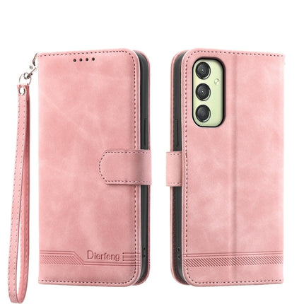 Dierfeng Dream Line TPU + PU Leather Phone Case, For Samsung Galaxy A15, For Samsung Galaxy A05, For Samsung Galaxy A05s, For Samsung Galaxy A25 5G Global
