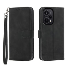 Dierfeng Dream Line TPU + PU Leather Phone Case, For Xiaomi 13T, For Xiaomi Redmi Note 12 Turbo 5G/Poco F5, For Xiaomi Redmi Note 12S 4G Global, For Xiaomi Poco X6 Pro 5G