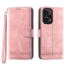 Dierfeng Dream Line TPU + PU Leather Phone Case, For Xiaomi 13T, For Xiaomi Redmi Note 12 Turbo 5G/Poco F5, For Xiaomi Redmi Note 12S 4G Global, For Xiaomi Poco X6 Pro 5G