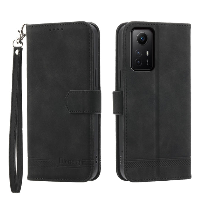 Dierfeng Dream Line TPU + PU Leather Phone Case, For Xiaomi Redmi Note 12S 4G Global, For Xiaomi Poco X6 Pro 5G