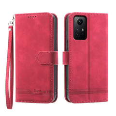 Dierfeng Dream Line TPU + PU Leather Phone Case, For Xiaomi 13T, For Xiaomi Redmi Note 12 Turbo 5G/Poco F5, For Xiaomi Redmi Note 12S 4G Global, For Xiaomi Poco X6 Pro 5G