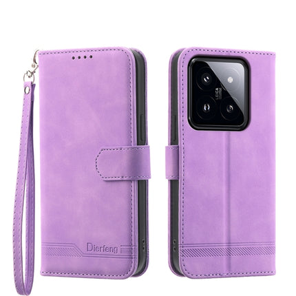 Dierfeng Dream Line TPU + PU Leather Phone Case, For Xiaomi 14 Pro, For Xiaomi 14, For Xiaomi Redmi Note 13 5G, For Xiaomi Redmi 13C