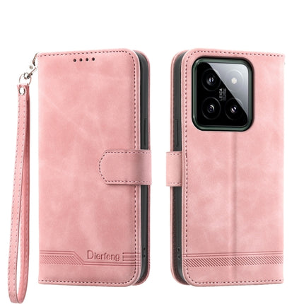 Dierfeng Dream Line TPU + PU Leather Phone Case, For Xiaomi 14 Pro, For Xiaomi 14, For Xiaomi Redmi Note 13 5G, For Xiaomi Redmi 13C