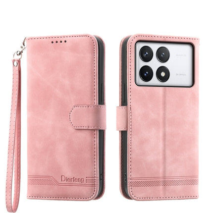 Dierfeng Dream Line TPU + PU Leather Phone Case, For Xiaomi Redmi Note 12S 4G Global, For Xiaomi Poco X6 Pro 5G
