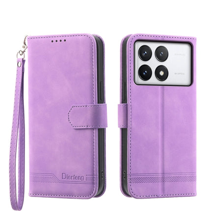 Dierfeng Dream Line TPU + PU Leather Phone Case, For Xiaomi Redmi Note 12S 4G Global, For Xiaomi Poco X6 Pro 5G