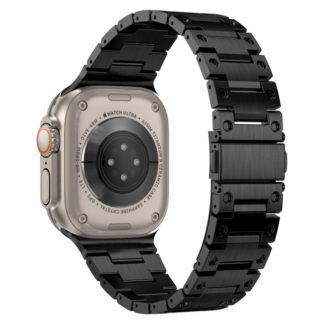 Double Rows Metal Watch Band, For Apple Watch 6 40mm, For Apple Watch 6 44mm, For Apple Watch 5 44mm, For Apple Watch 5 40mm, For Apple Watch 4 44mm, For Apple Watch 4 40mm, For Apple Watch 3 38mm, For Apple Watch 3 42mm