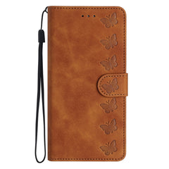 Seven Butterflies Embossed Leather Phone Case, For Xiaomi 13, For Xiaomi 13 Pro, For Xiaomi 13T, For Xiaomi Mi 11 Pro