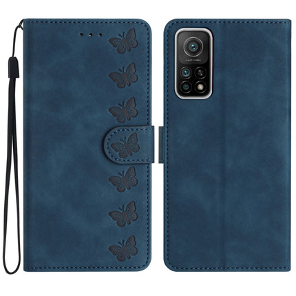 Seven Butterflies Embossed Leather Phone Case, For Xiaomi Redmi Note 9 5G / Note 9T, For Xiaomi Mi 10T Lite, For Xiaomi Mi 10T / 10T Pro, For Xiaomi Redmi 9A