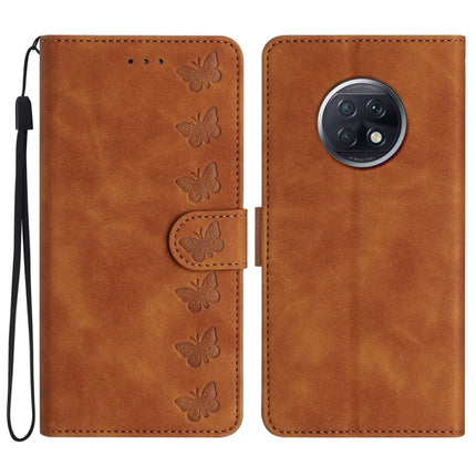 Seven Butterflies Embossed Leather Phone Case, For Xiaomi Redmi Note 9 5G / Note 9T, For Xiaomi Mi 10T Lite, For Xiaomi Mi 10T / 10T Pro, For Xiaomi Redmi 9A