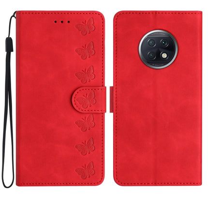 Seven Butterflies Embossed Leather Phone Case, For Xiaomi Redmi Note 9 5G / Note 9T, For Xiaomi Mi 10T Lite, For Xiaomi Mi 10T / 10T Pro, For Xiaomi Redmi 9A