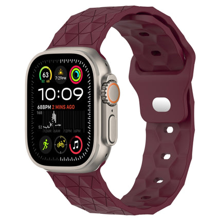 Football Texture Silicone Watch Band, For Apple Watch 9 41mm, For Apple Watch Ultra 49mm