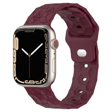 Football Texture Silicone Watch Band, For Apple Watch 7 41mm, For Apple Watch 7 45mm