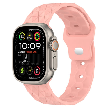 Football Texture Silicone Watch Band, For Apple Watch Ultra 2 49mm, For Apple Watch 9 45mm