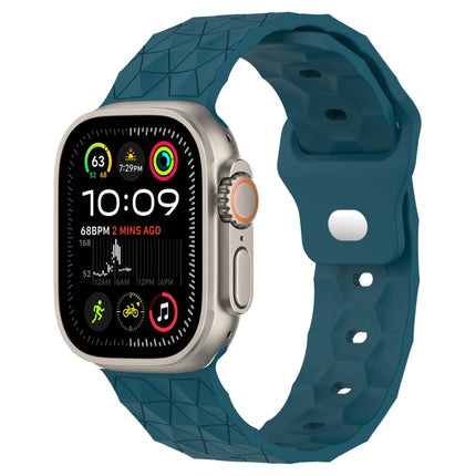 Football Texture Silicone Watch Band, For Apple Watch Ultra 2 49mm, For Apple Watch 9 45mm