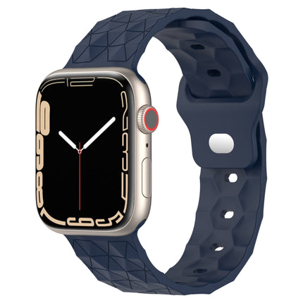 Football Texture Silicone Watch Band, For Apple Watch Ultra 2 49mm, For Apple Watch 9 45mm