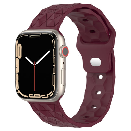 Football Texture Silicone Watch Band, For Apple Watch 9 41mm, For Apple Watch Ultra 49mm