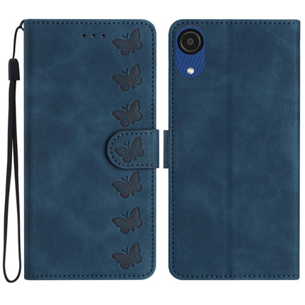 Seven Butterflies Embossed Leather Phone Case, For Samsung Galaxy A04 Core, For Samsung Galaxy S23 FE 5G, For Samsung Galaxy A05, For Samsung Galaxy S24+ 5G