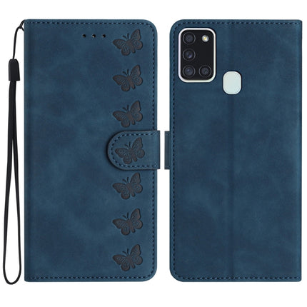 Seven Butterflies Embossed Leather Phone Case, For Samsung Galaxy S24 5G, For Samsung Galaxy A20e, For Samsung Galaxy A20s, For Samsung Galaxy A22 4G