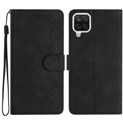 Seven Butterflies Embossed Leather Phone Case, For Samsung Galaxy S24 5G, For Samsung Galaxy A20e, For Samsung Galaxy A20s, For Samsung Galaxy A22 4G
