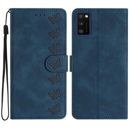 Seven Butterflies Embossed Leather Phone Case, For Samsung Galaxy A41, For Samsung Galaxy A42 5G, For Samsung Galaxy A50, For Samsung Galaxy A51
