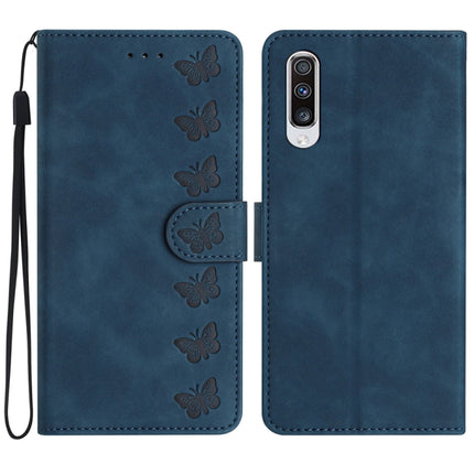 Seven Butterflies Embossed Leather Phone Case, For Samsung Galaxy A41, For Samsung Galaxy A42 5G, For Samsung Galaxy A50, For Samsung Galaxy A51