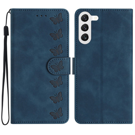 Seven Butterflies Embossed Leather Phone Case, For Samsung Galaxy A13 5G, For Samsung Galaxy A14 5G, For Samsung Galaxy A20 / A30, For Samsung Galaxy S24 5G