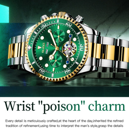 OLEVS 6605 Men Multifunctional Waterproof Mechanical Watch
