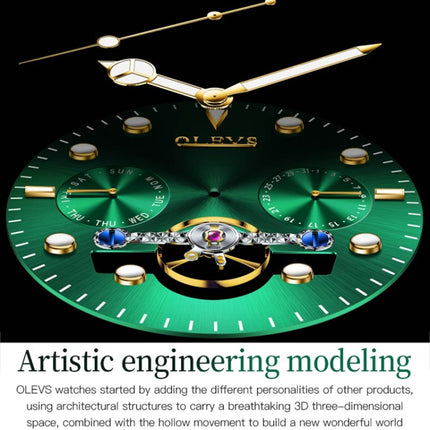 OLEVS 6605 Men Multifunctional Waterproof Mechanical Watch