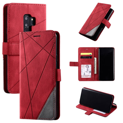 Skin Feel Splicing Horizontal Flip Leather Case with Holder & Card Slots & Wallet & Photo Frame, For Samsung Galaxy S9 Plus, For Samsung Galaxy S9, For Samsung Galaxy S10 Plus, For Samsung Galaxy S10