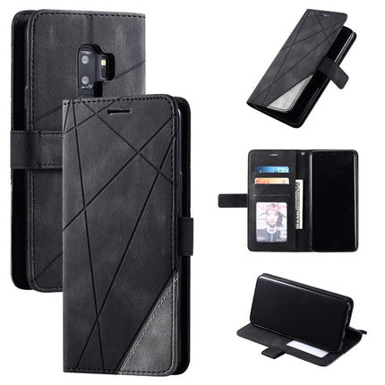 Skin Feel Splicing Horizontal Flip Leather Case with Holder & Card Slots & Wallet & Photo Frame, For Samsung Galaxy S9 Plus, For Samsung Galaxy S9, For Samsung Galaxy S10 Plus, For Samsung Galaxy S10