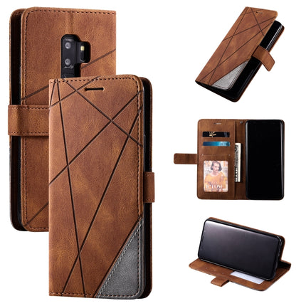 Skin Feel Splicing Horizontal Flip Leather Case with Holder & Card Slots & Wallet & Photo Frame, For Samsung Galaxy S9 Plus, For Samsung Galaxy S9, For Samsung Galaxy S10 Plus, For Samsung Galaxy S10