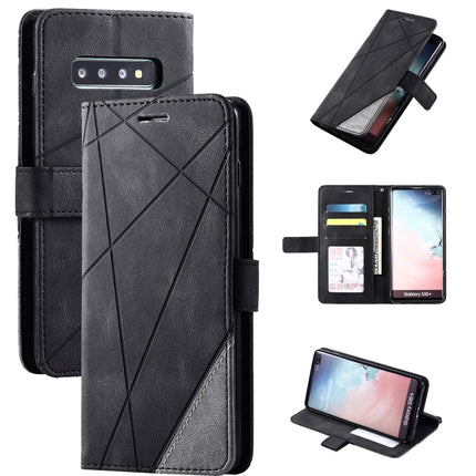 Skin Feel Splicing Horizontal Flip Leather Case with Holder & Card Slots & Wallet & Photo Frame, For Samsung Galaxy S9 Plus, For Samsung Galaxy S9, For Samsung Galaxy S10 Plus, For Samsung Galaxy S10