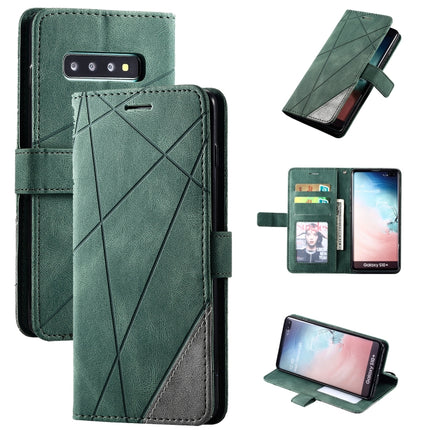 Skin Feel Splicing Horizontal Flip Leather Case with Holder & Card Slots & Wallet & Photo Frame, For Samsung Galaxy S9 Plus, For Samsung Galaxy S9, For Samsung Galaxy S10 Plus, For Samsung Galaxy S10