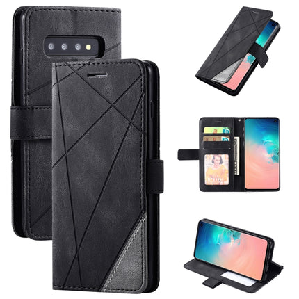 Skin Feel Splicing Horizontal Flip Leather Case with Holder & Card Slots & Wallet & Photo Frame, For Samsung Galaxy S9 Plus, For Samsung Galaxy S9, For Samsung Galaxy S10 Plus, For Samsung Galaxy S10