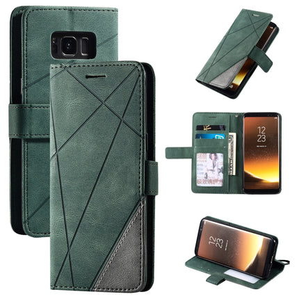 Skin Feel Splicing Horizontal Flip Leather Case with Holder & Card Slots & Wallet & Photo Frame, For Samsung Galaxy S8, For Samsung Galaxy J6, For Samsung Galaxy A50, For Samsung Galaxy A8(2018)